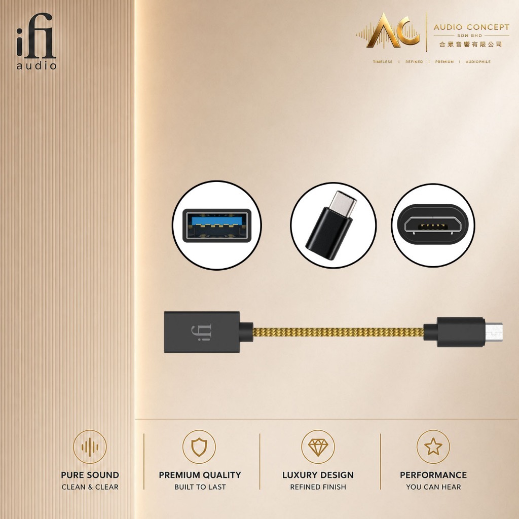 IFI Micro OTG Cable With Type - C Adaptor - Image 2