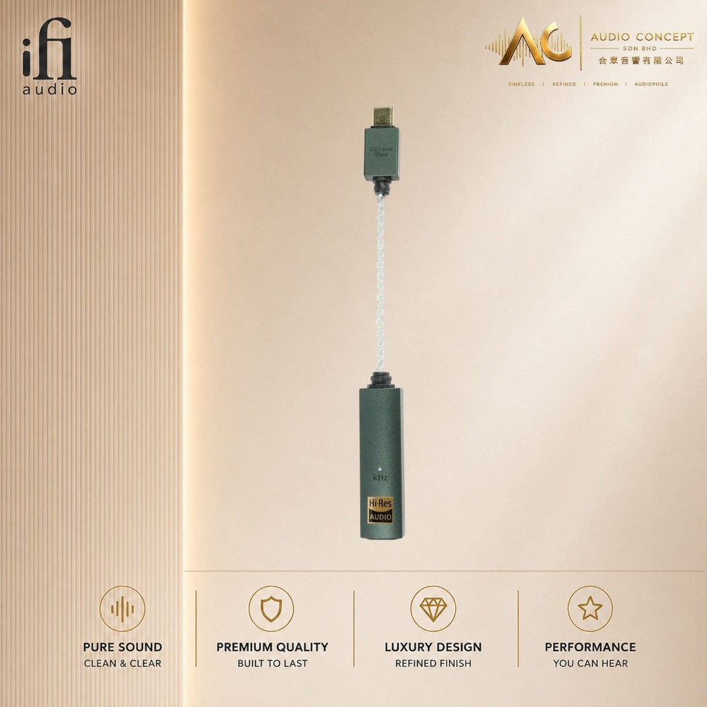 IFi Audio Go Link Max HI-RES Balanced USB-C DAC & Headphone Amplifier - Image 3