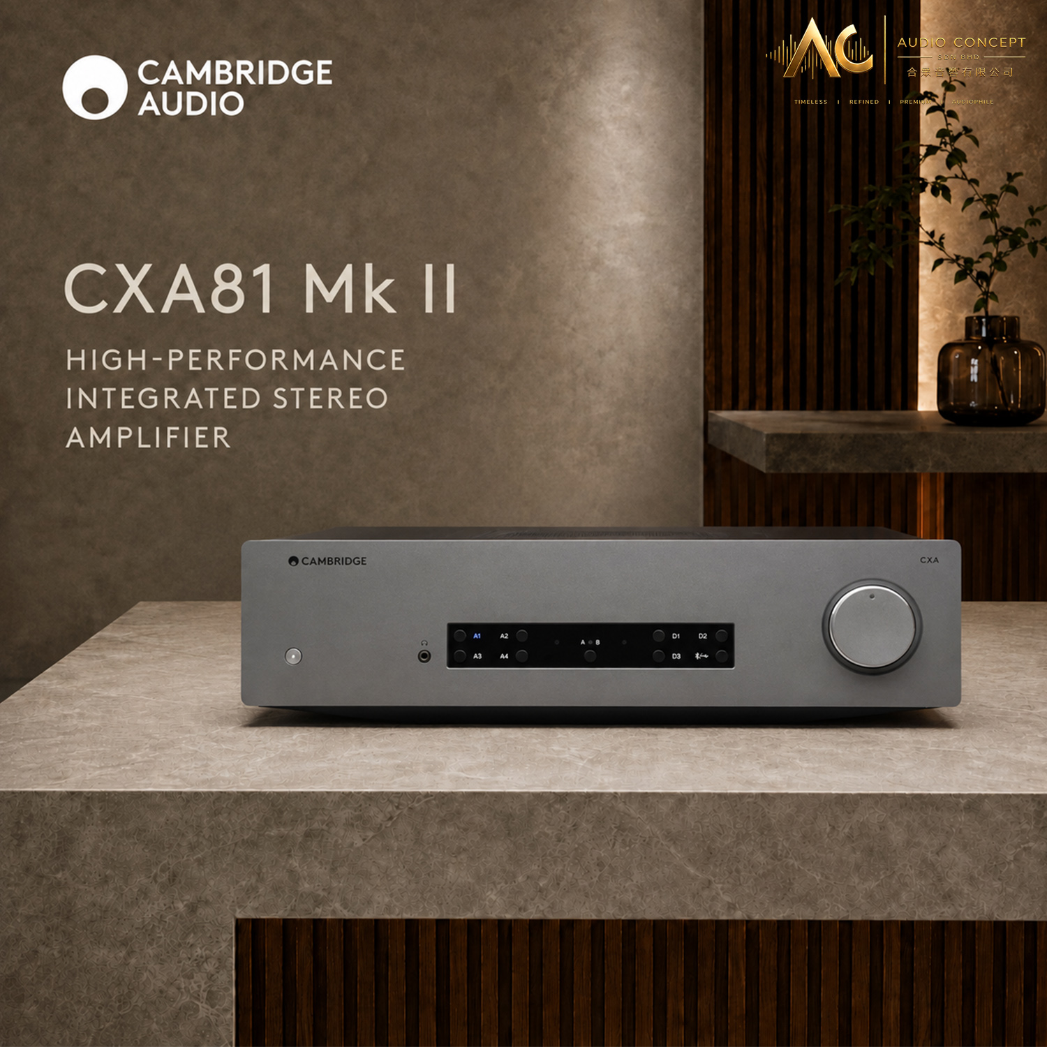 Cambridge Audio CXA81 MK II Stereo Integrated Amplifier(New)