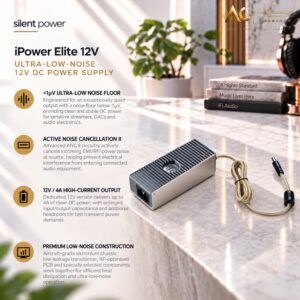 Silent Power iPower Elite 12V (UK) Ultra - Low - Noise 12V DC Power Supply