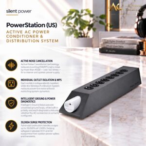Silent Power PowerStation (US/UK) Active AC Power Conditioner & Distribution System