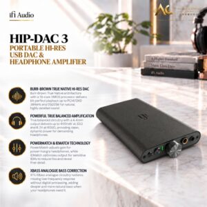 IFI Audio Hip Dac 3 (UK) Portable HI-RES USB DAC & Headphone Amplifier