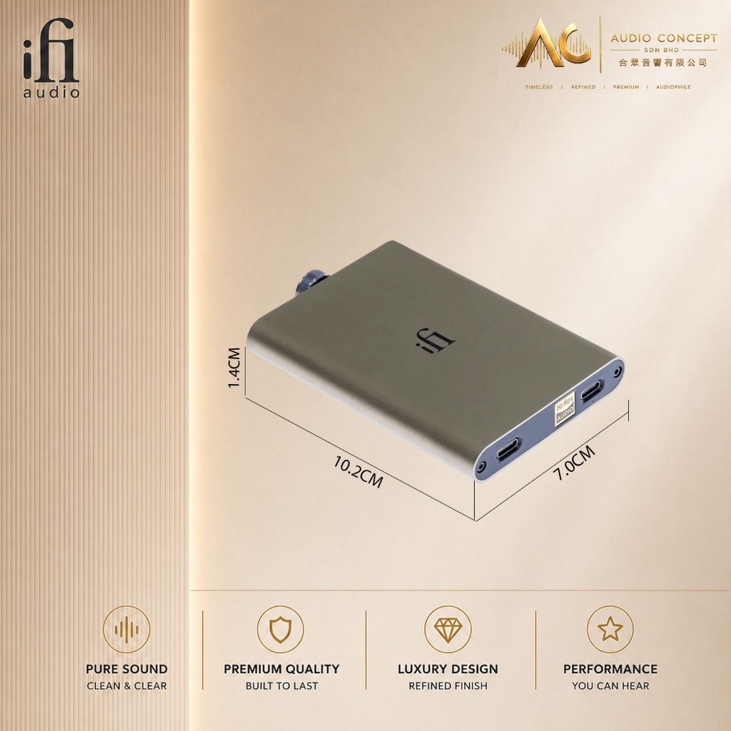 IFI Audio Hip Dac 3 (UK) Portable HI-RES USB DAC & Headphone Amplifier - Image 5