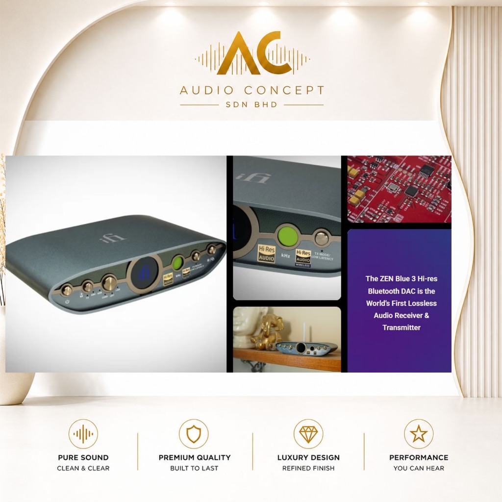 IFI Audio Zen Blue 3 (UK) Lossless Bluetooth DAC + Receiver & Transmitter - Image 3