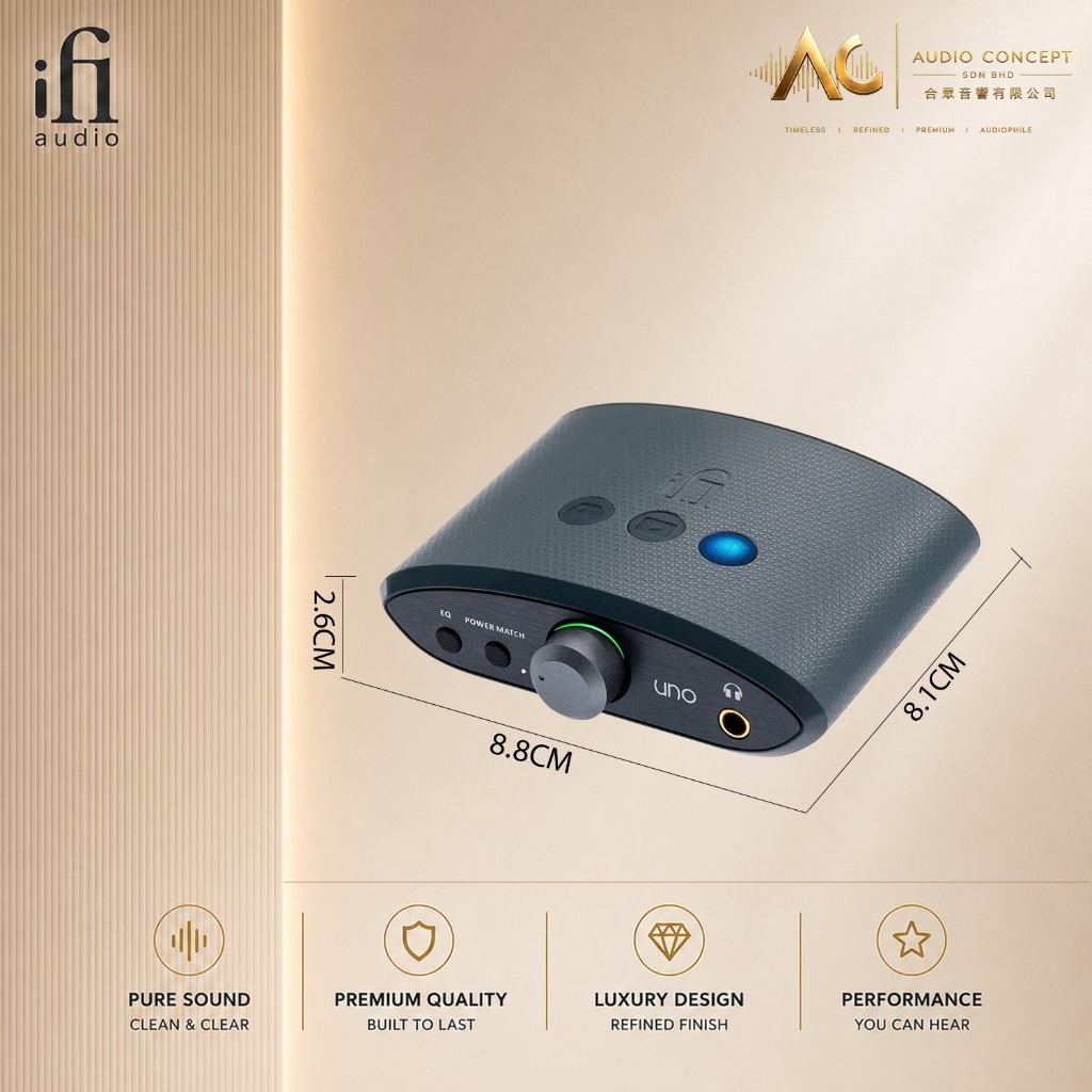 IFI Audio UNO Compact desktop USB DAC & Headphone Amplifier - Image 6