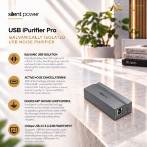 Silent Power Usb iPurifier Pro Galvanically Isolated Usb Noise Purifier