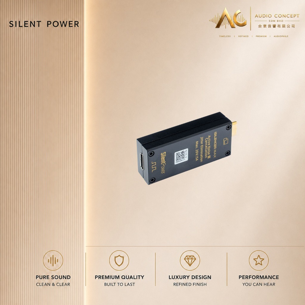 Silent Power iSilencer Max (USB-C) Noise Filter & Signal Conditioner - Image 5