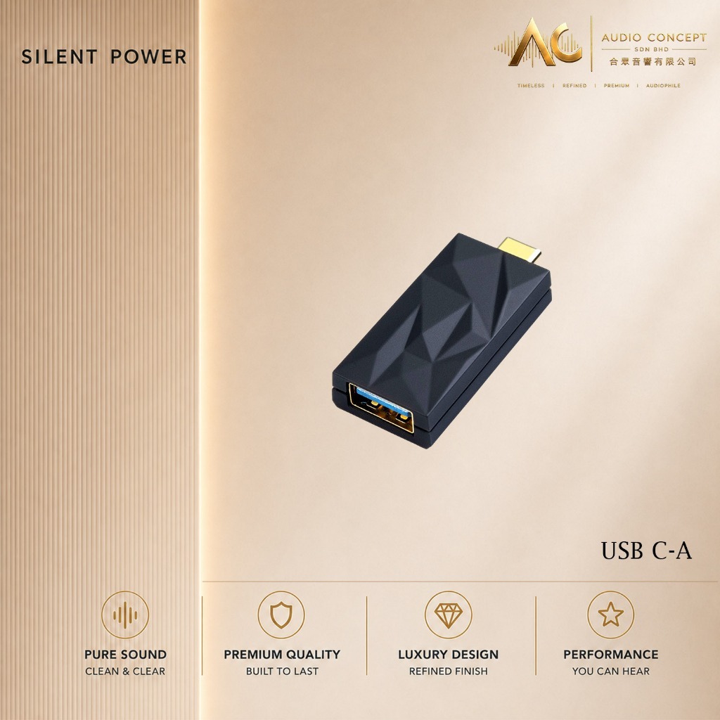 Silent Power iSilencer+ Usb Noise Filter & Signal Rebalancer -All-Type (USB A-A)/(USB C-A)/(USB C-C) - Image 2