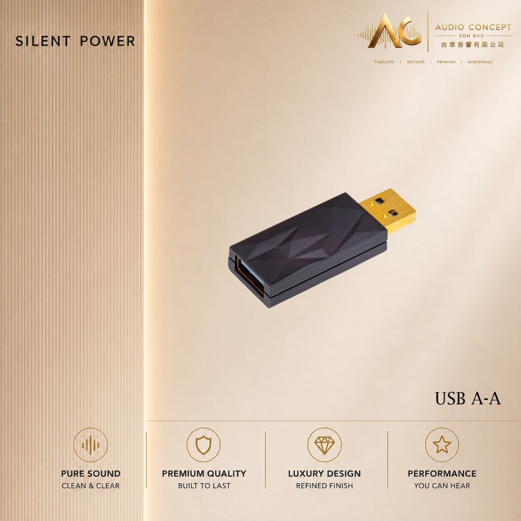 Silent Power iSilencer+ Usb Noise Filter & Signal Rebalancer -All-Type (USB A-A)/(USB C-A)/(USB C-C) - Image 3