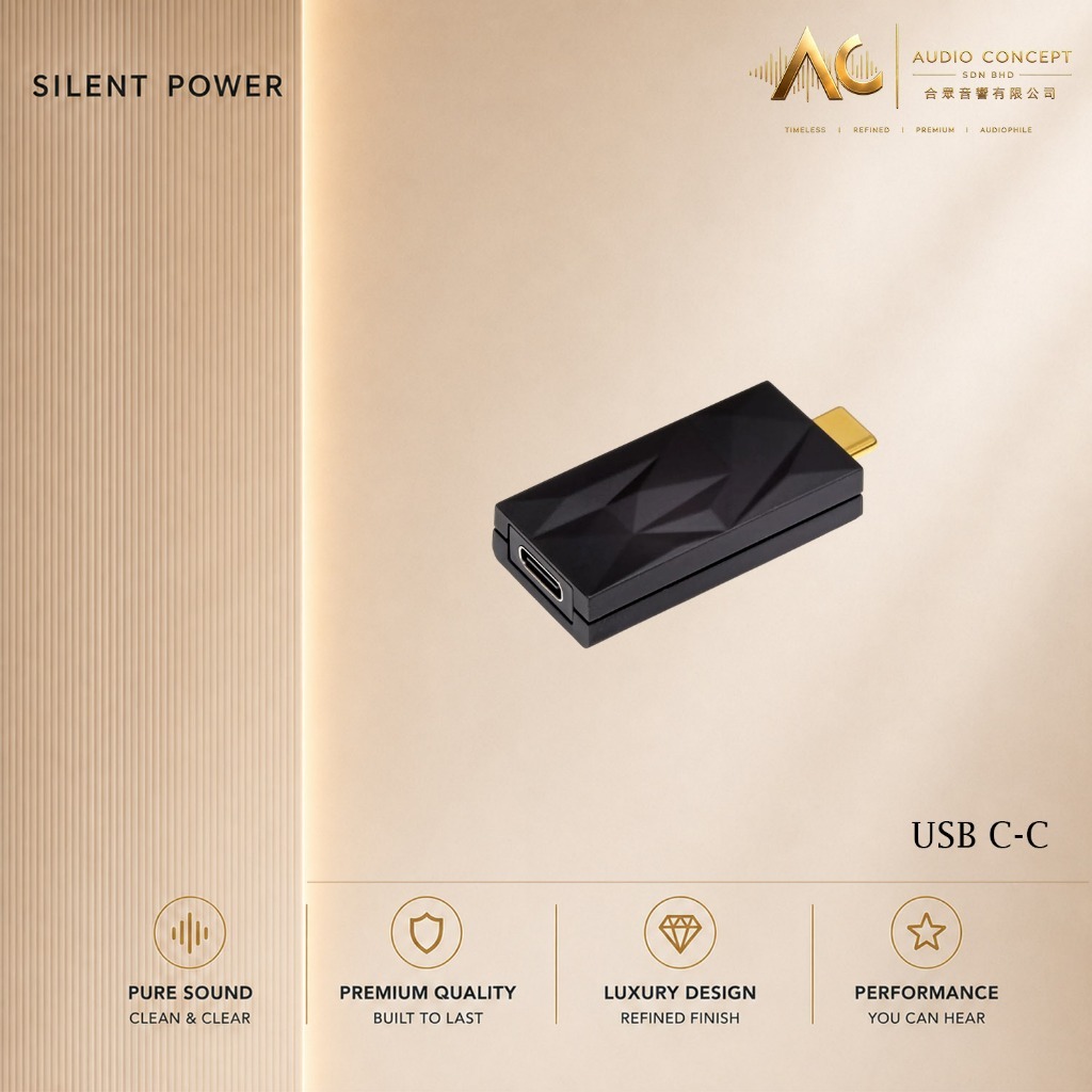 Silent Power iSilencer+ Usb Noise Filter & Signal Rebalancer -All-Type (USB A-A)/(USB C-A)/(USB C-C) - Image 4