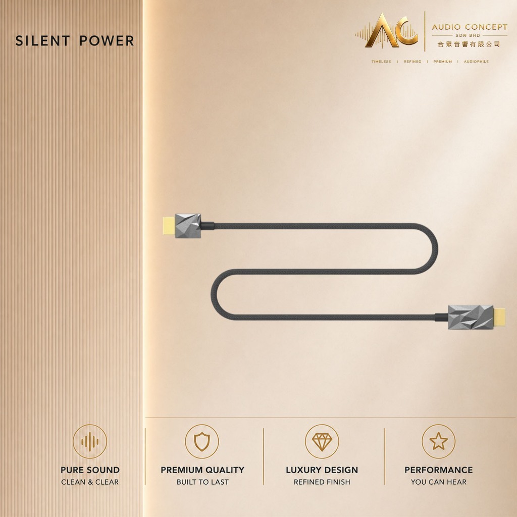 Silent Power Pulsar HDMI Active Noise - Cancelling HDMI 2.1 Cable - Image 2