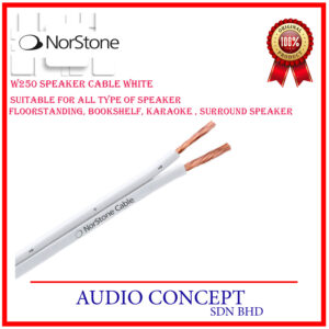 Norstone W250 Speaker Cable White- Suitable For All Type Of Speaker (Floorstanding, Bookshelf, Karaoke , Surround Speaker)
