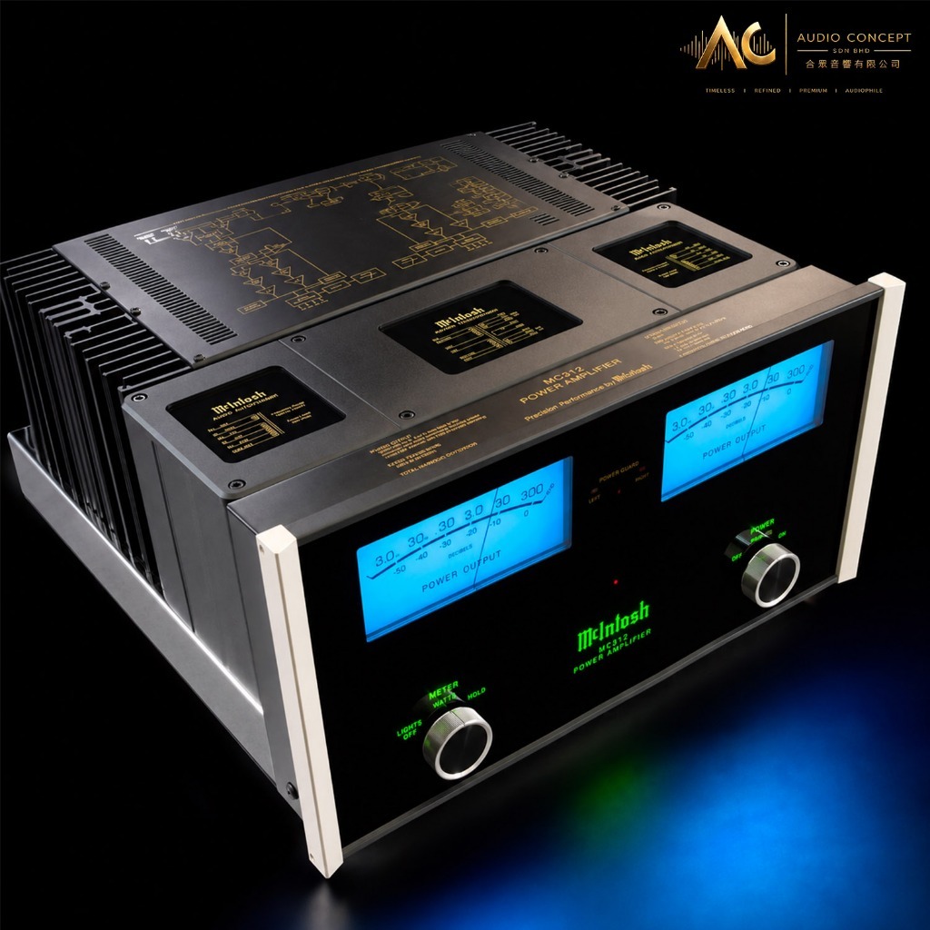 McIntosh MC312 / 2CH Solid State Power Amplifier - Image 4