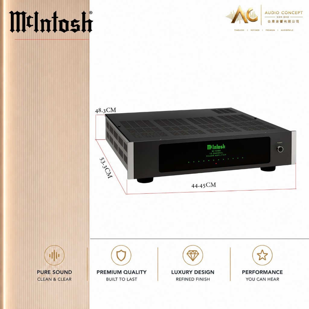 McIntosh MI1250 / 12CH Digital Power Amplifier - Image 7