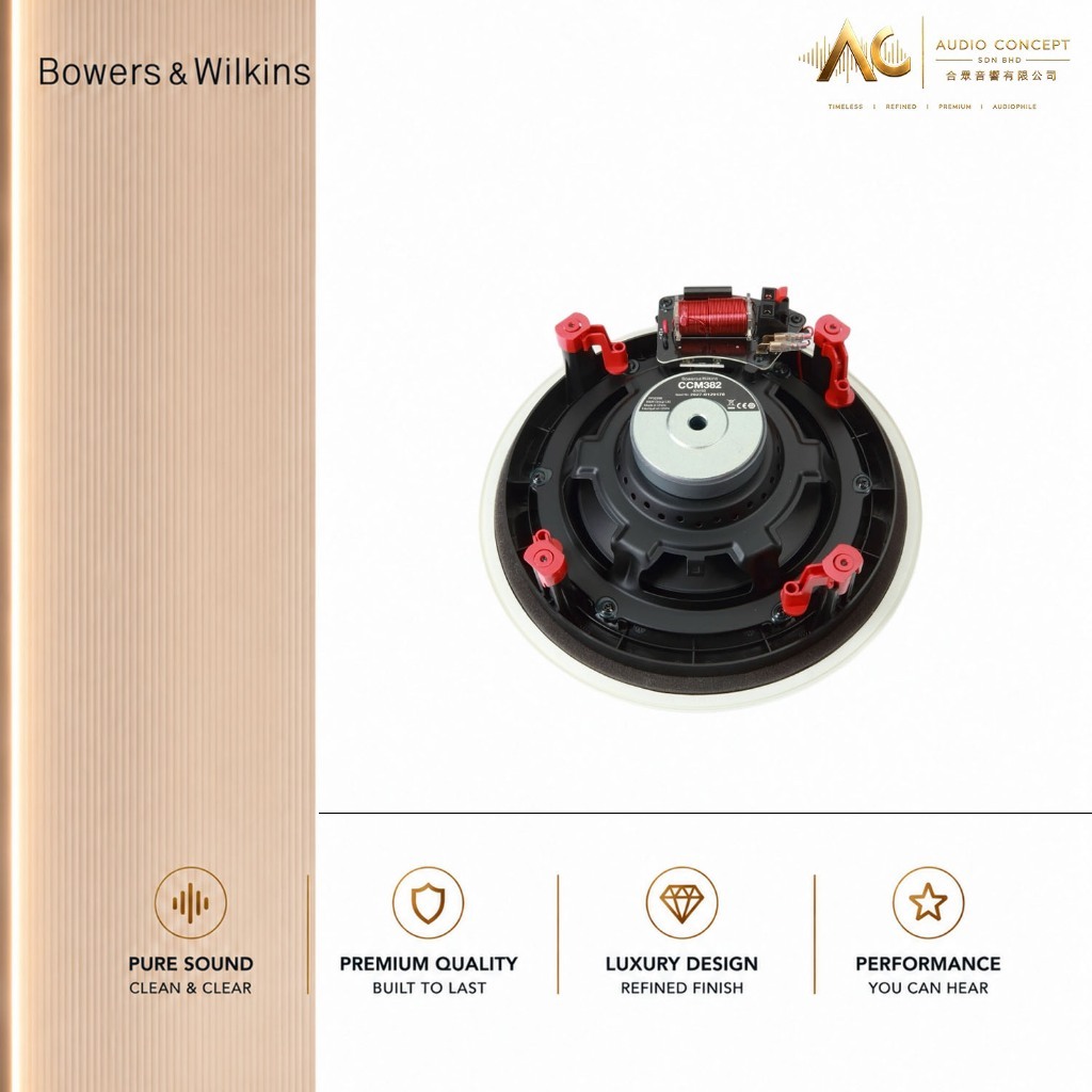 Bower & Wilkins CCM 382 / 2-Way In - Ceiling Speaker - Image 7