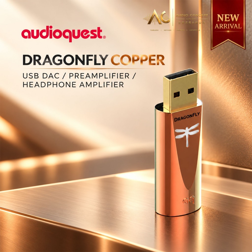 Audioquest Dragonfly Copper Usb Dac / Preamplifier / Headphone Amplifier