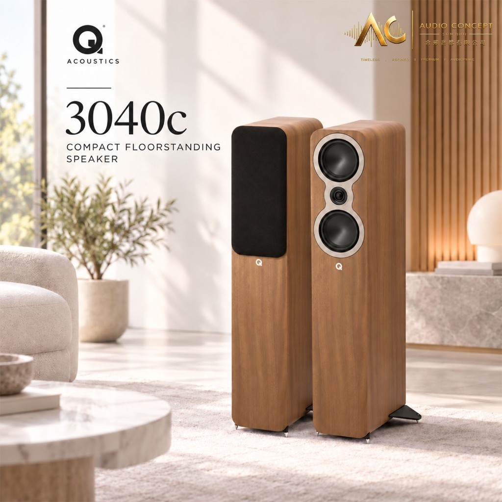 Q Acoustics 3040C Compact Floorstanding Speaker - Image 3