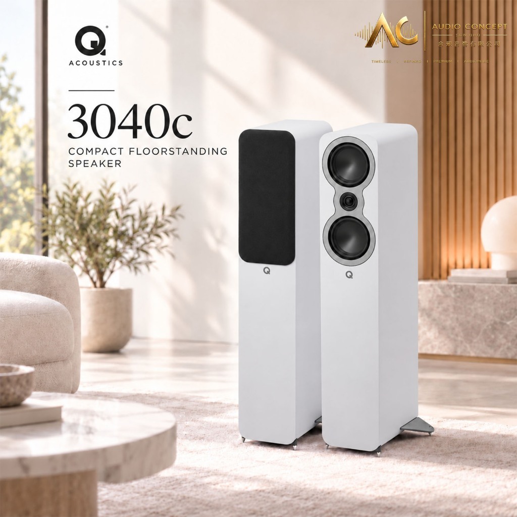 Q Acoustics 3040C Compact Floorstanding Speaker - Image 4