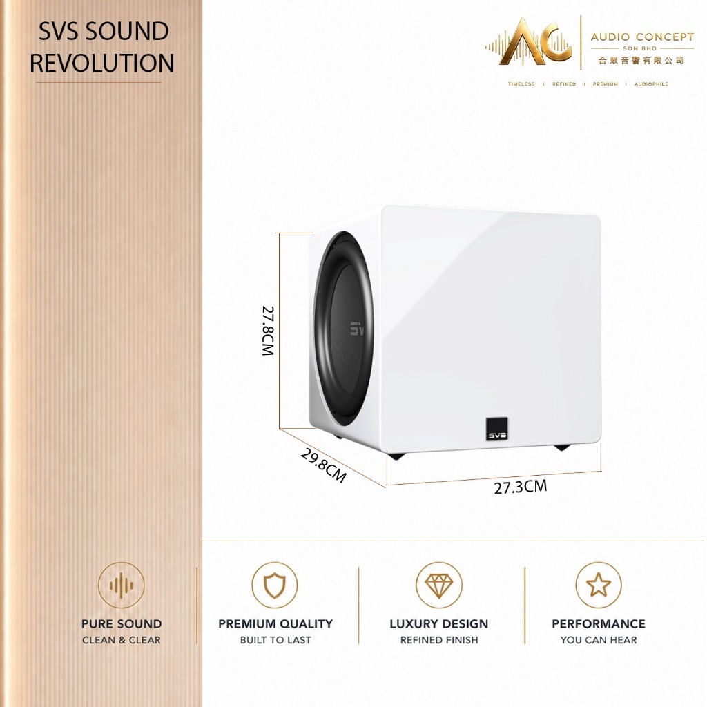 SVS 3000 Micro R/Evolution Dual 9-Inch / Ultra-Compact Subwoofer - Image 9