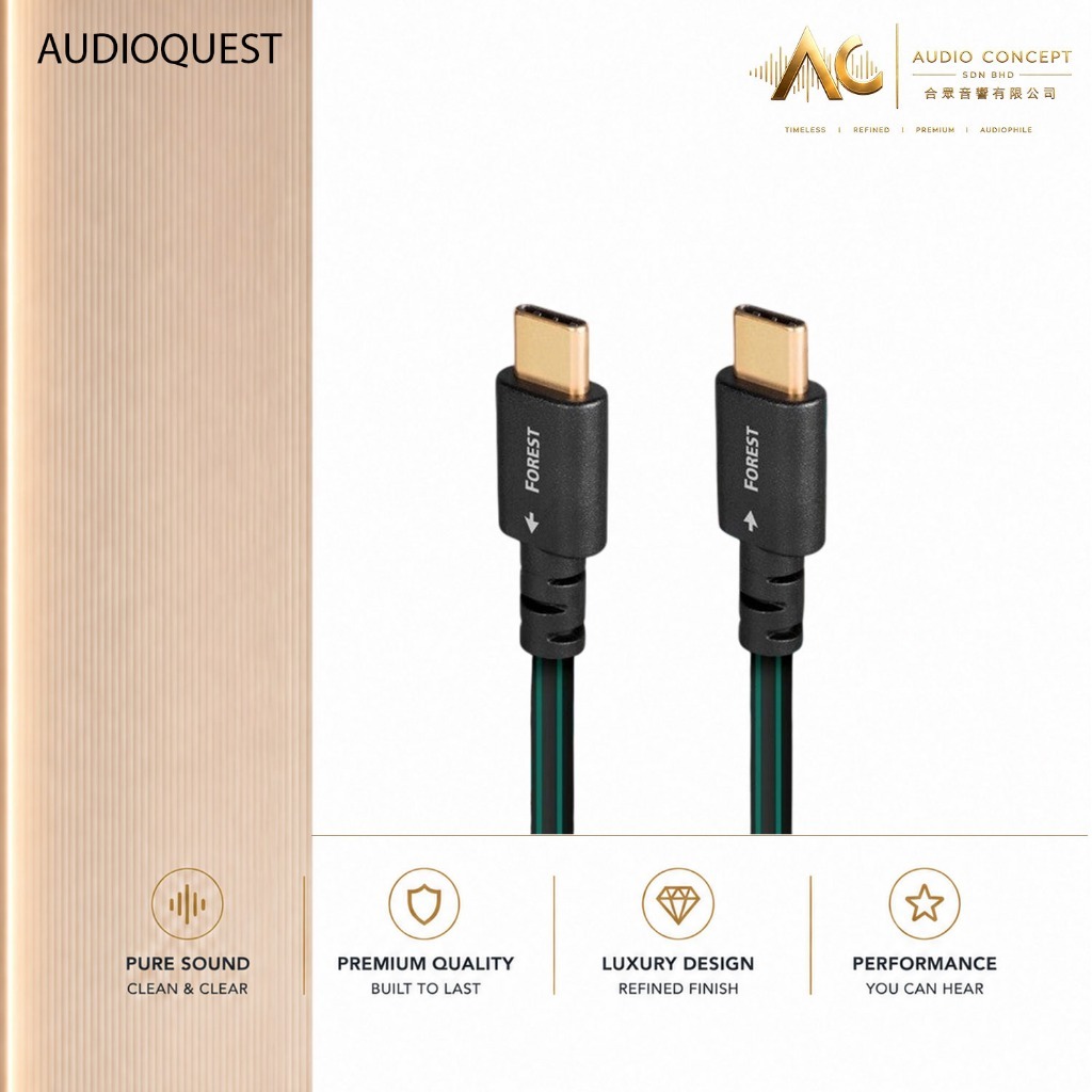 Audioquest Forest USB C-C High Definition USB Audio Cable - Image 2