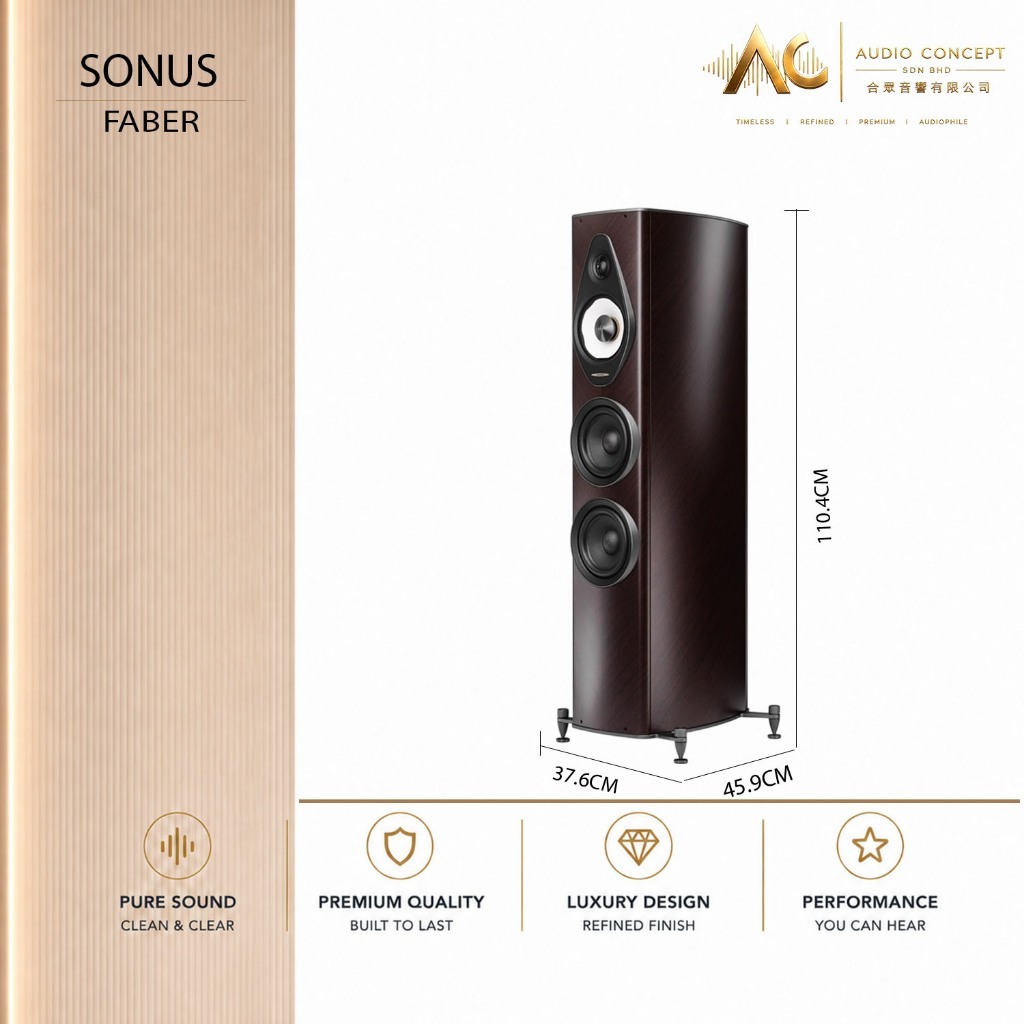 Sonus Faber Olympica III G3 / 3-Way Floorstanding Speaker (Pair) - Image 7