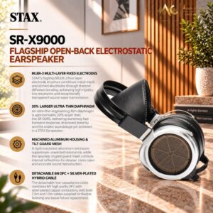 Stax SR-X9000 Flagship Open-Back Electrostatic Earspeaker