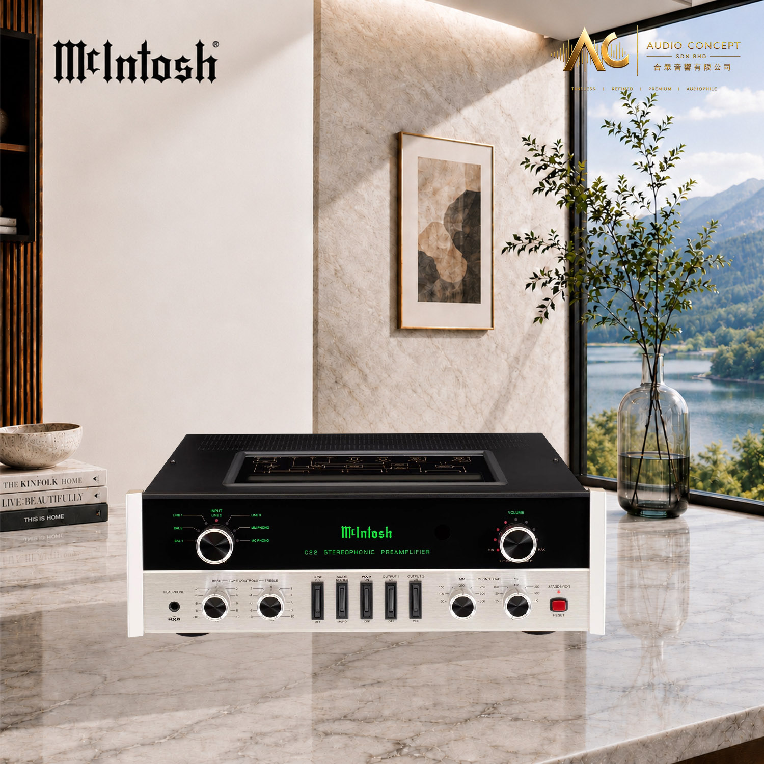 Mcintosh C22 2-Channel Vacuum Tube Preamplifier - Image 4