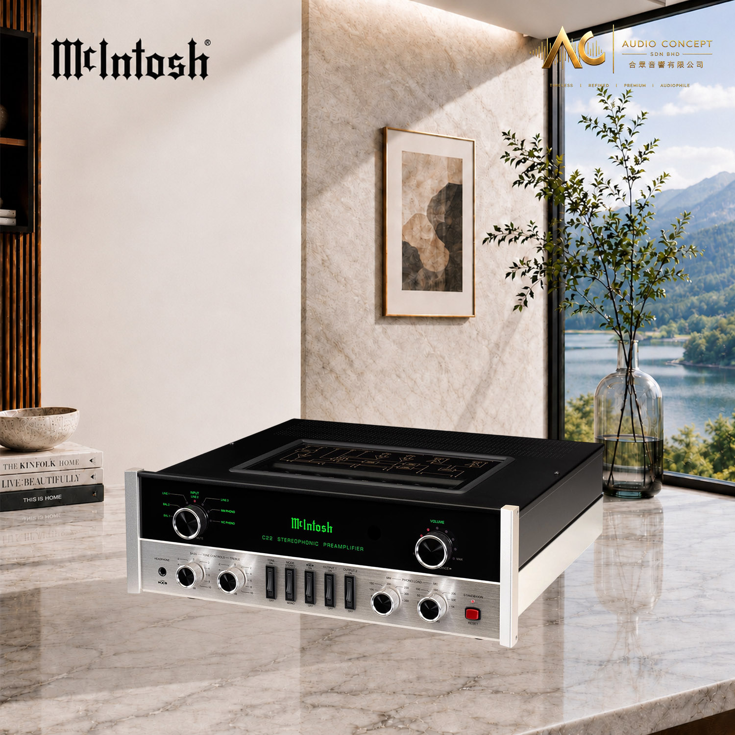 Mcintosh C22 2-Channel Vacuum Tube Preamplifier - Image 7