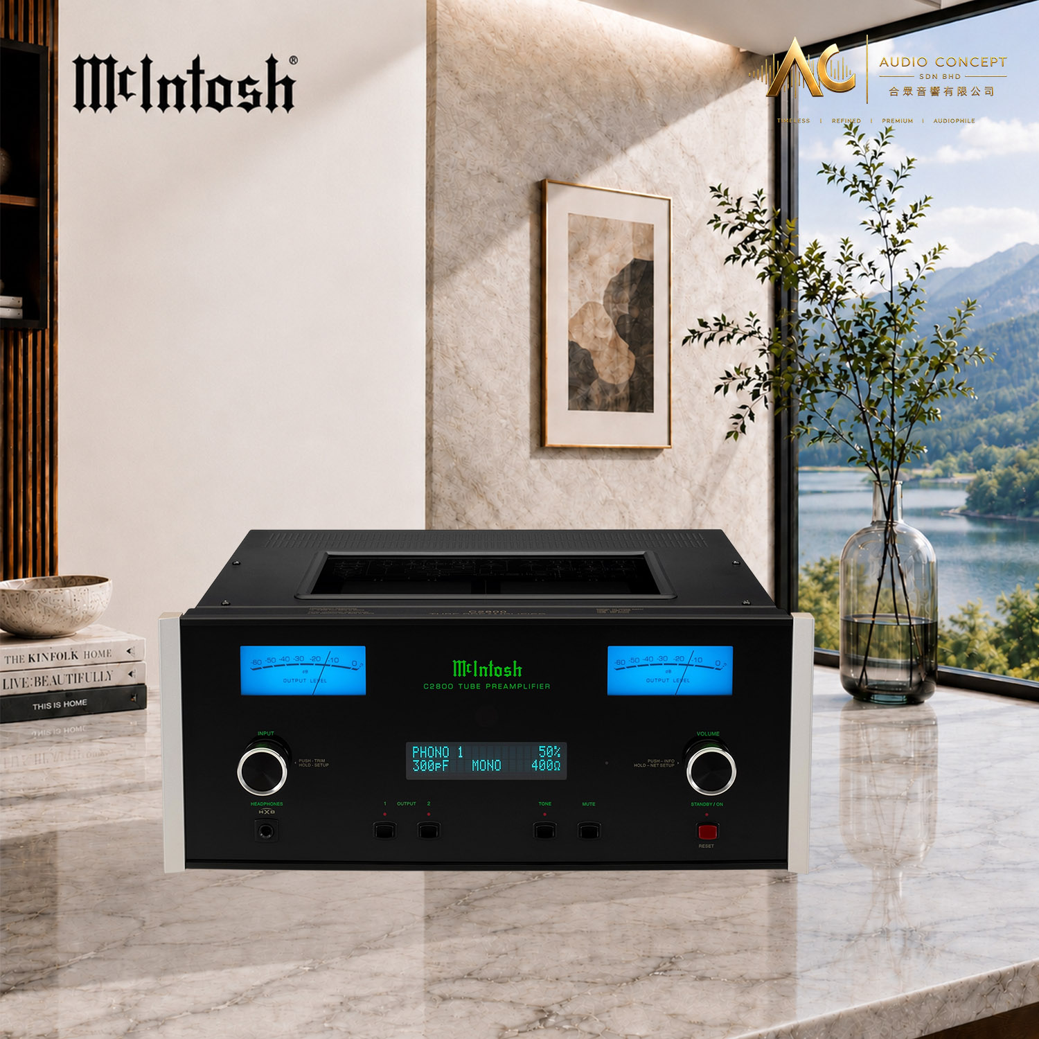 Mcintosh C2800 2-Channel Vacuum Tube Preamplifier - Image 4