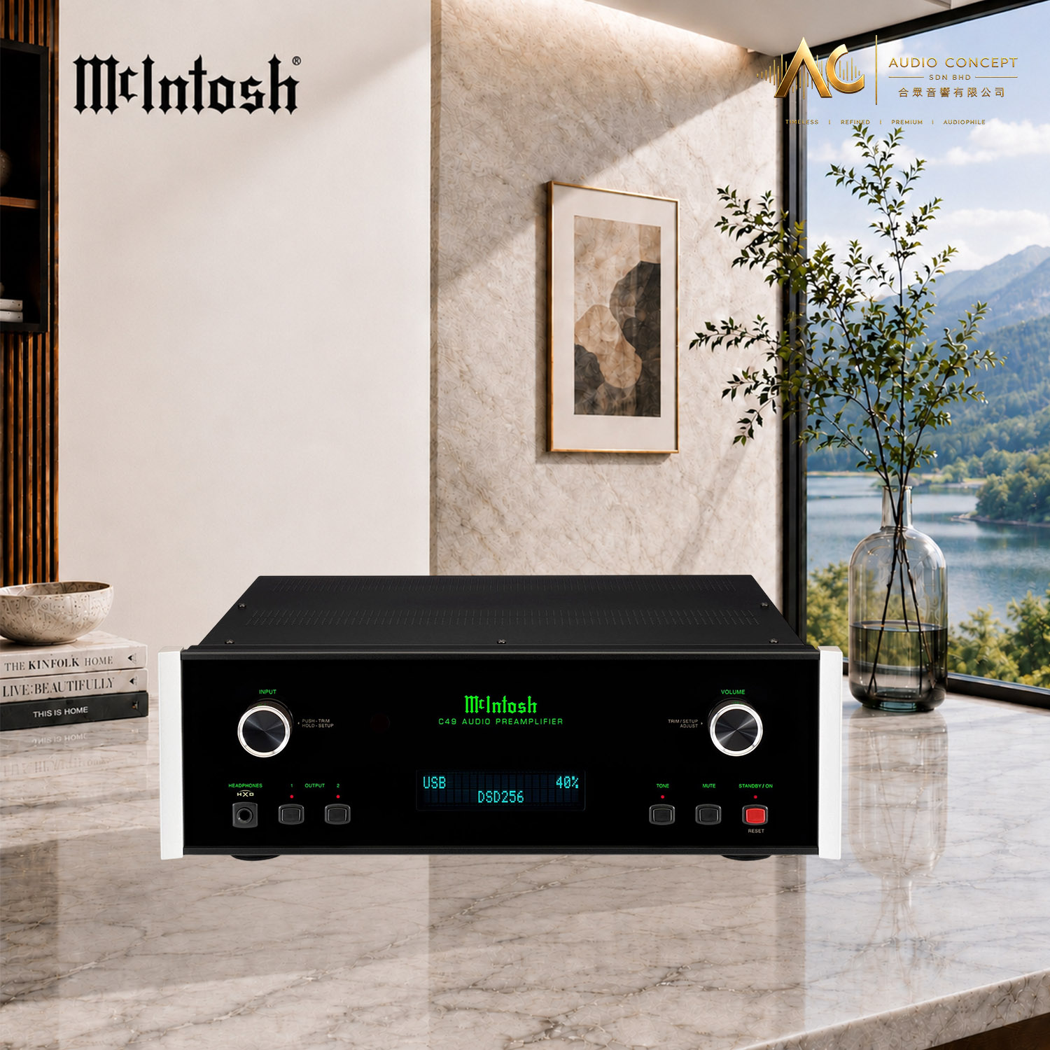Mcintosh C49 2-Channel Solid State Preamplifier - Image 4