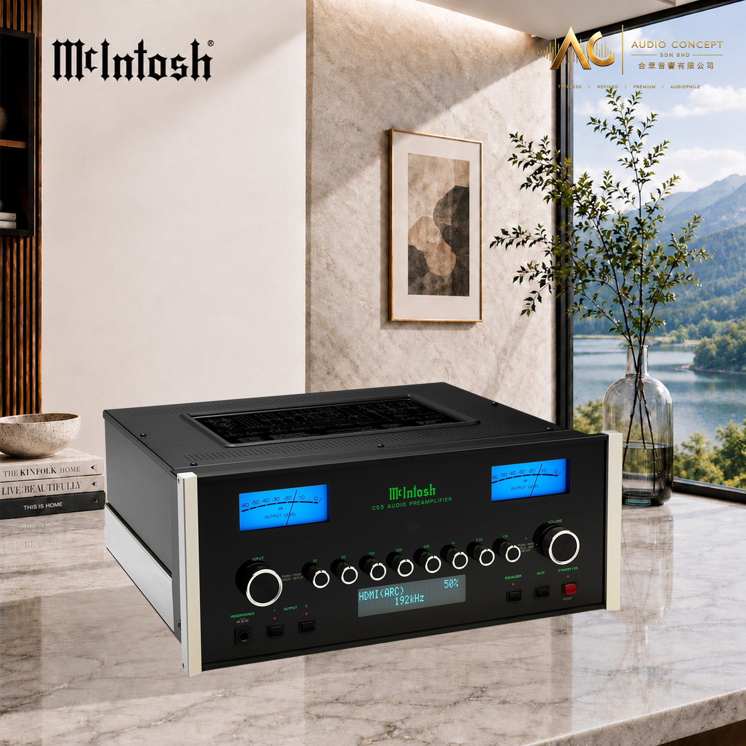 Mcintosh C55 2-Channel Solid State Preamplifier - Image 6