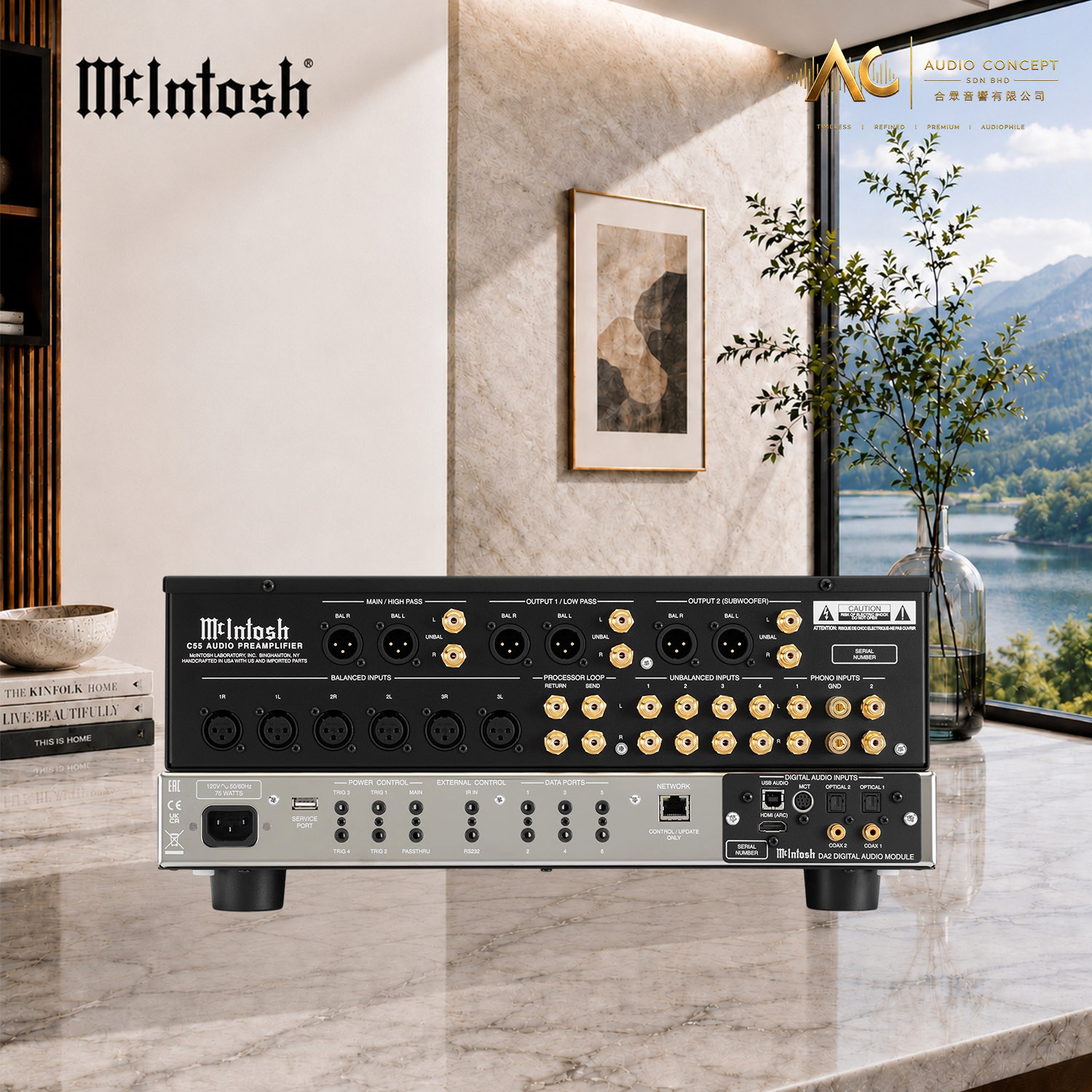Mcintosh C55 2-Channel Solid State Preamplifier - Image 7