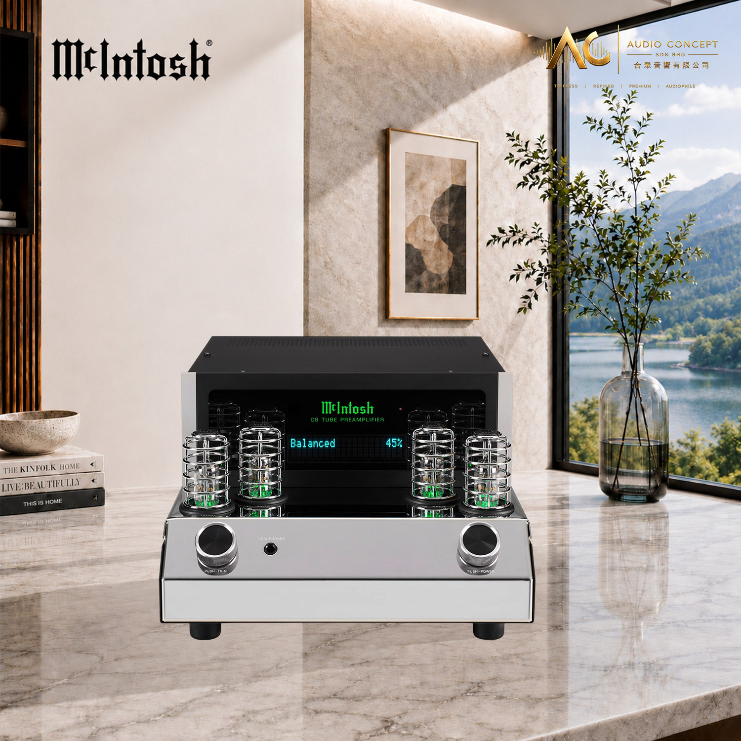 Mcintosh C8 2-Channel Vacuum Tube Preamplifier - Image 4