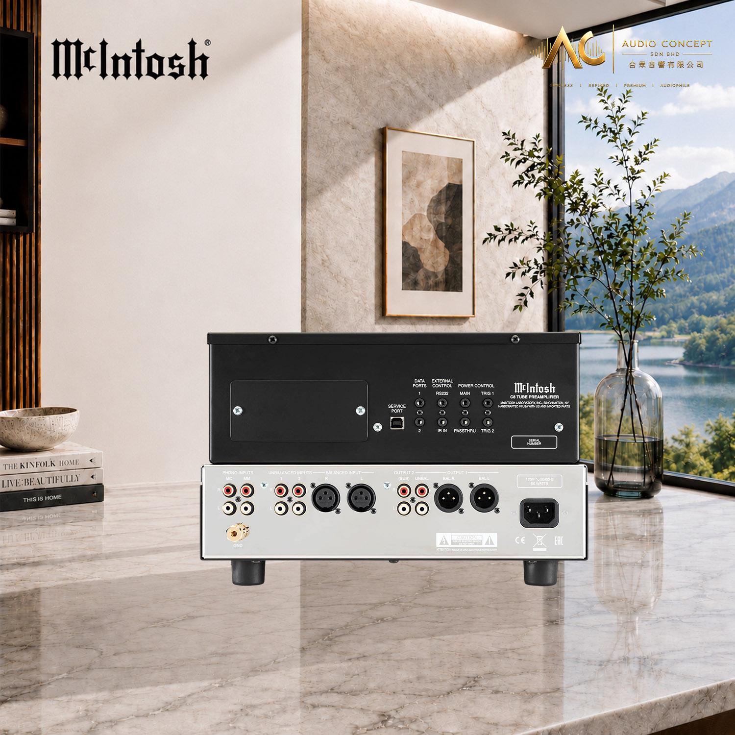 Mcintosh C8 2-Channel Vacuum Tube Preamplifier - Image 7