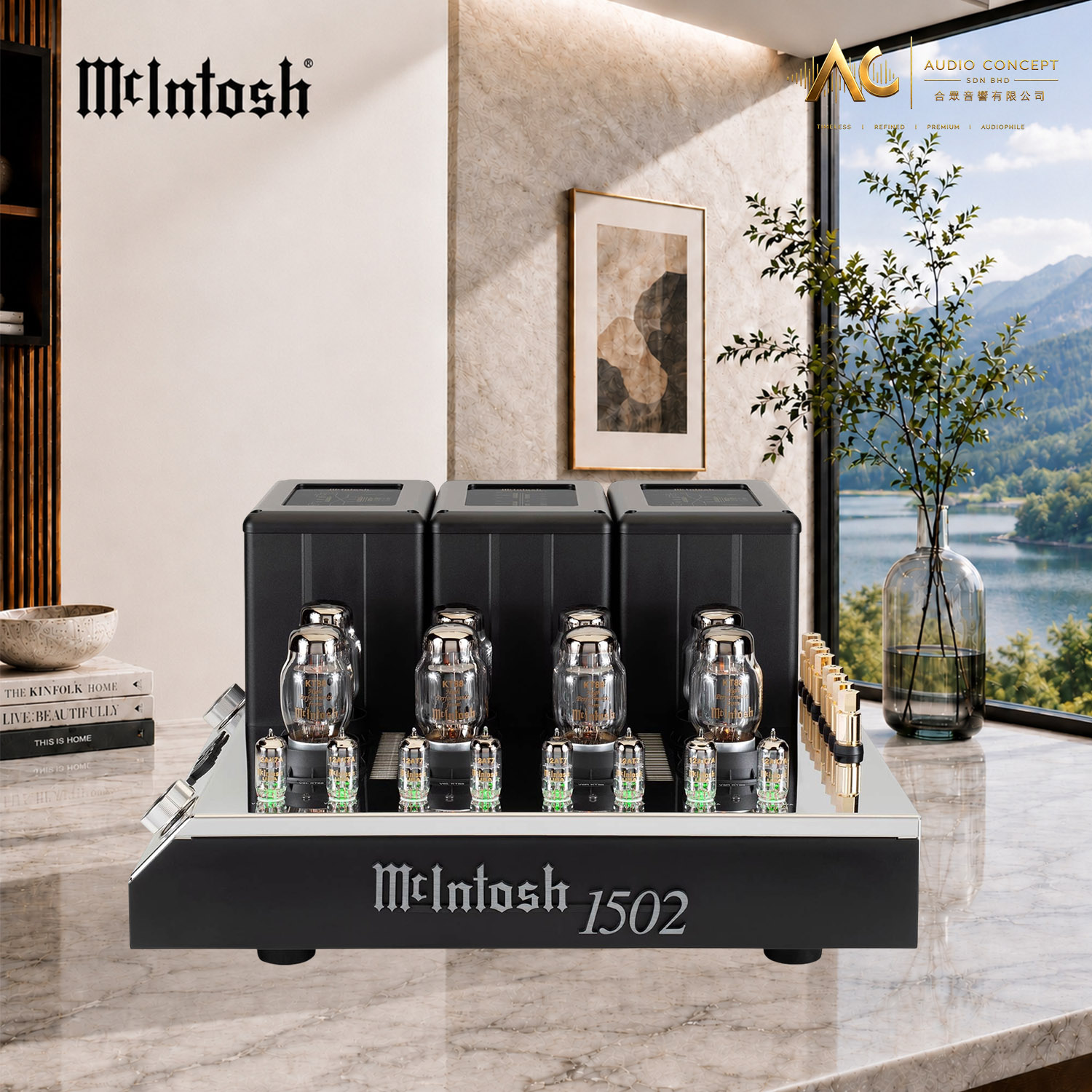 McIntosh MC1502 / 2CH Vacuum Tube Power Amplifier - Image 4