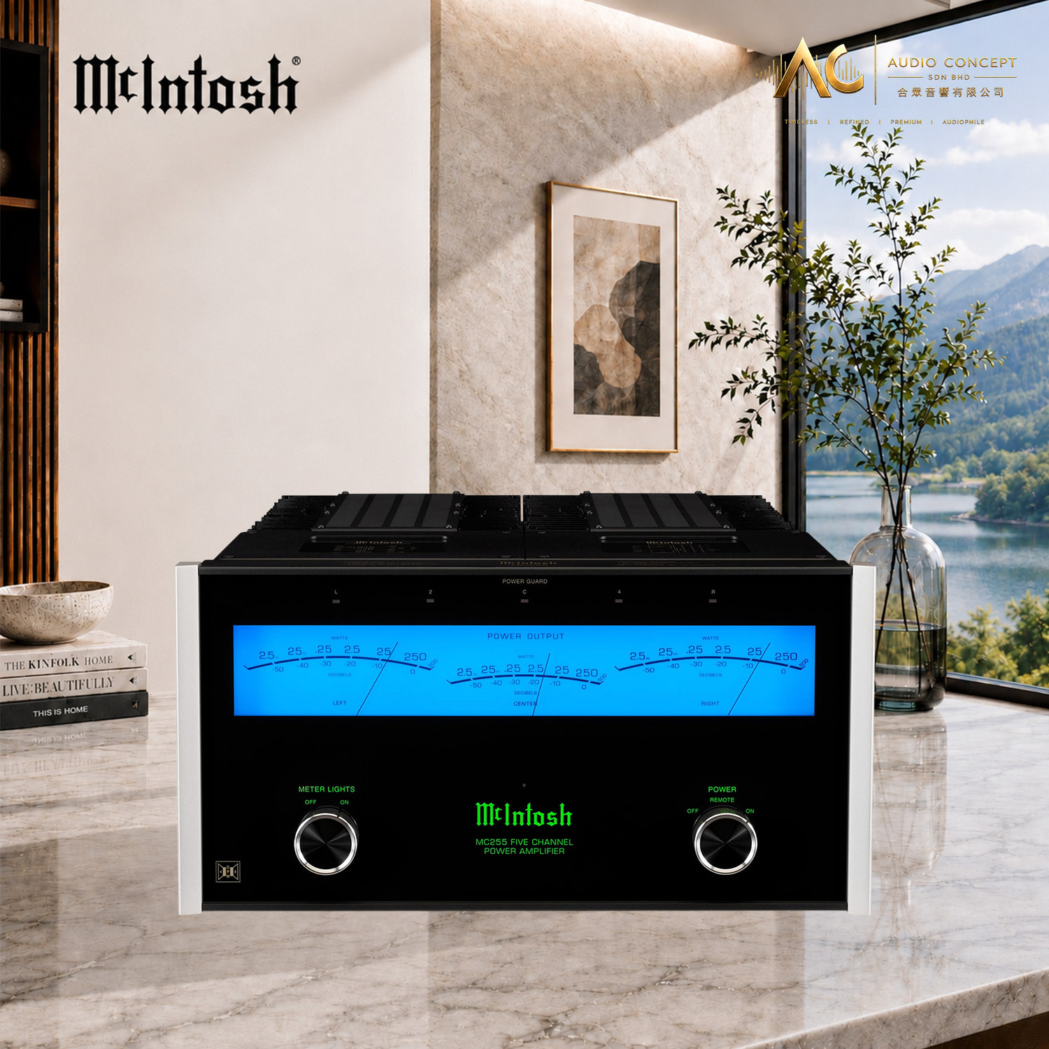 McIntosh MC255 / 5CH Solid State Power Amplifier - Image 4
