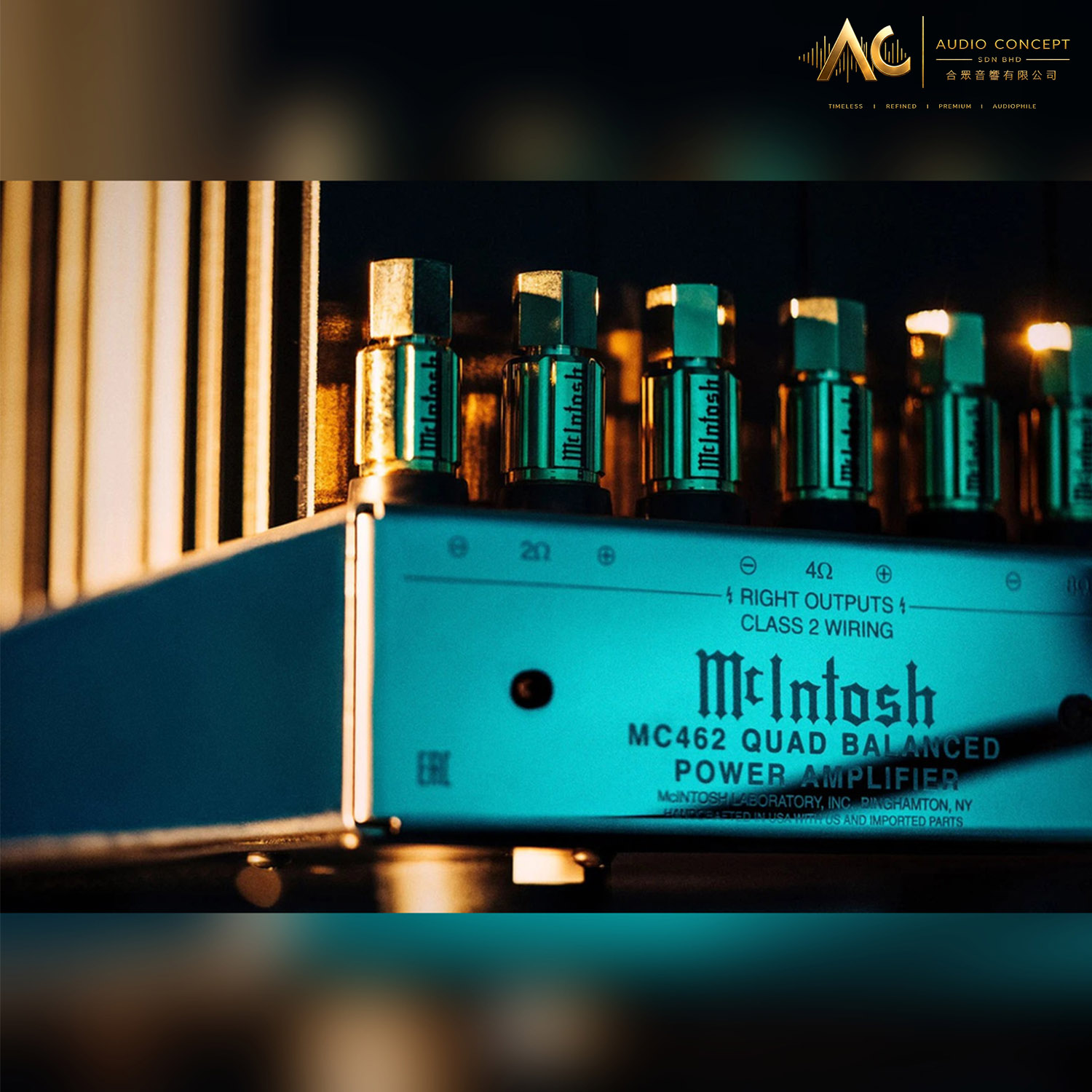 McIntosh MC462 / 2CH Quad Balanced Power Amplifier - Image 7