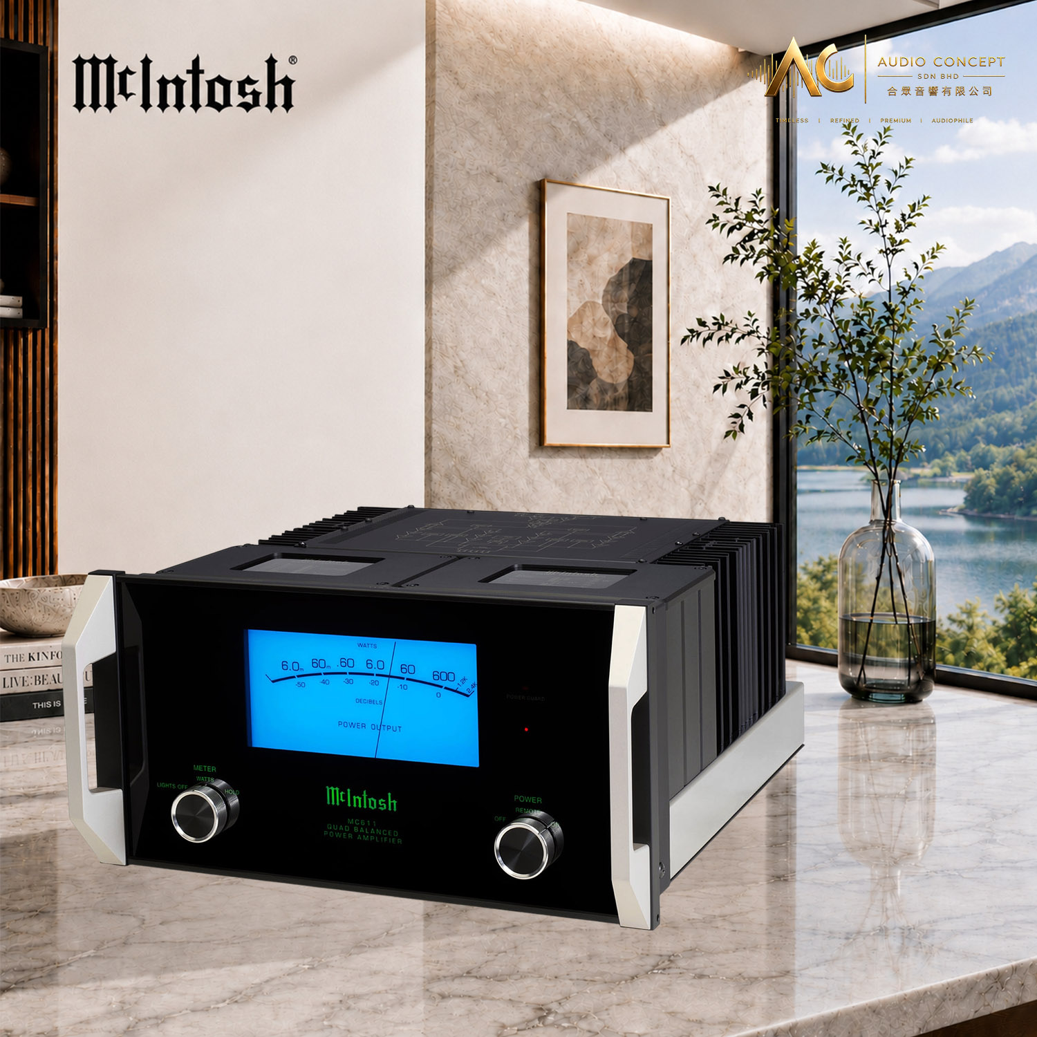 McIntosh MC611 Quad Balanced Monoblock Power Amplifier - Image 5