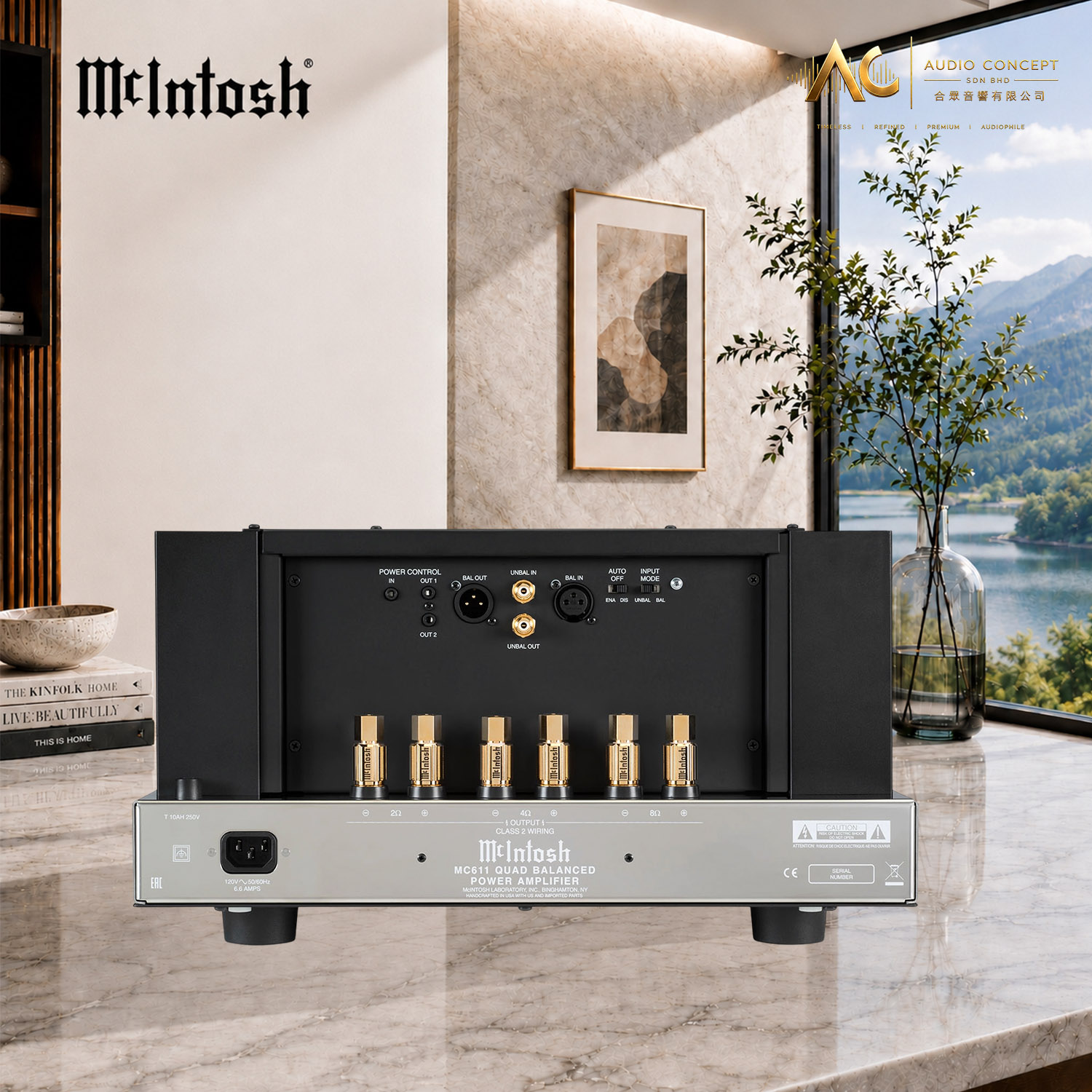 McIntosh MC611 Quad Balanced Monoblock Power Amplifier - Image 6