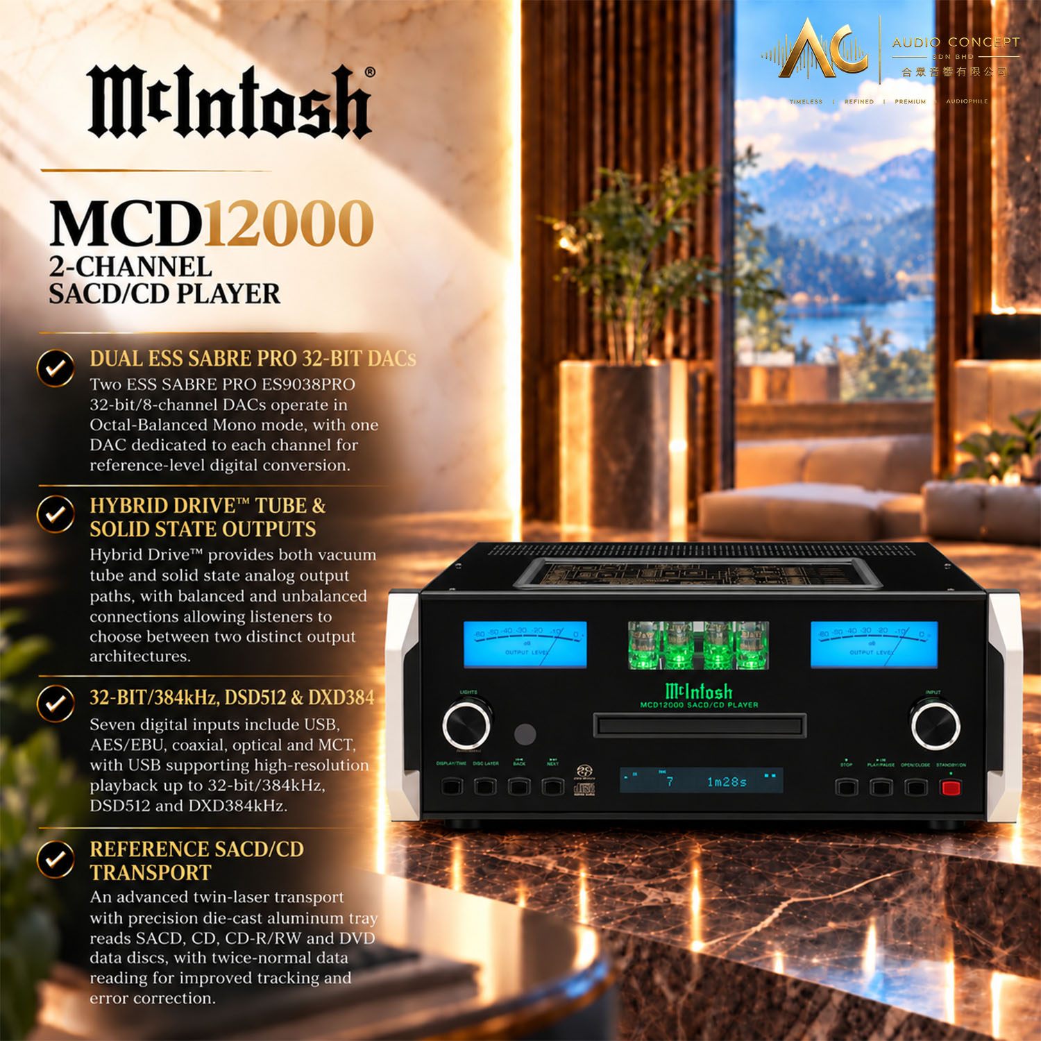 McIntosh MCD12000 / 2CH SACD/CD Player - Image 3