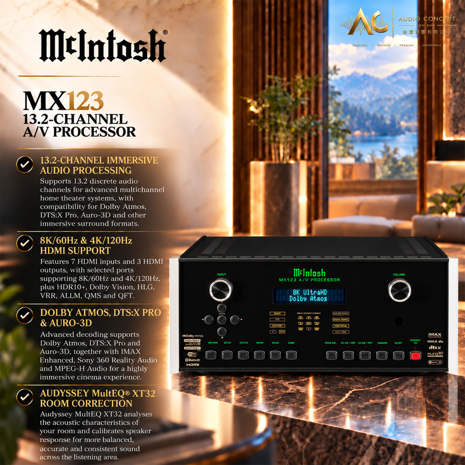 McIntosh MX123 / 13.2CH AV Processor - Image 3