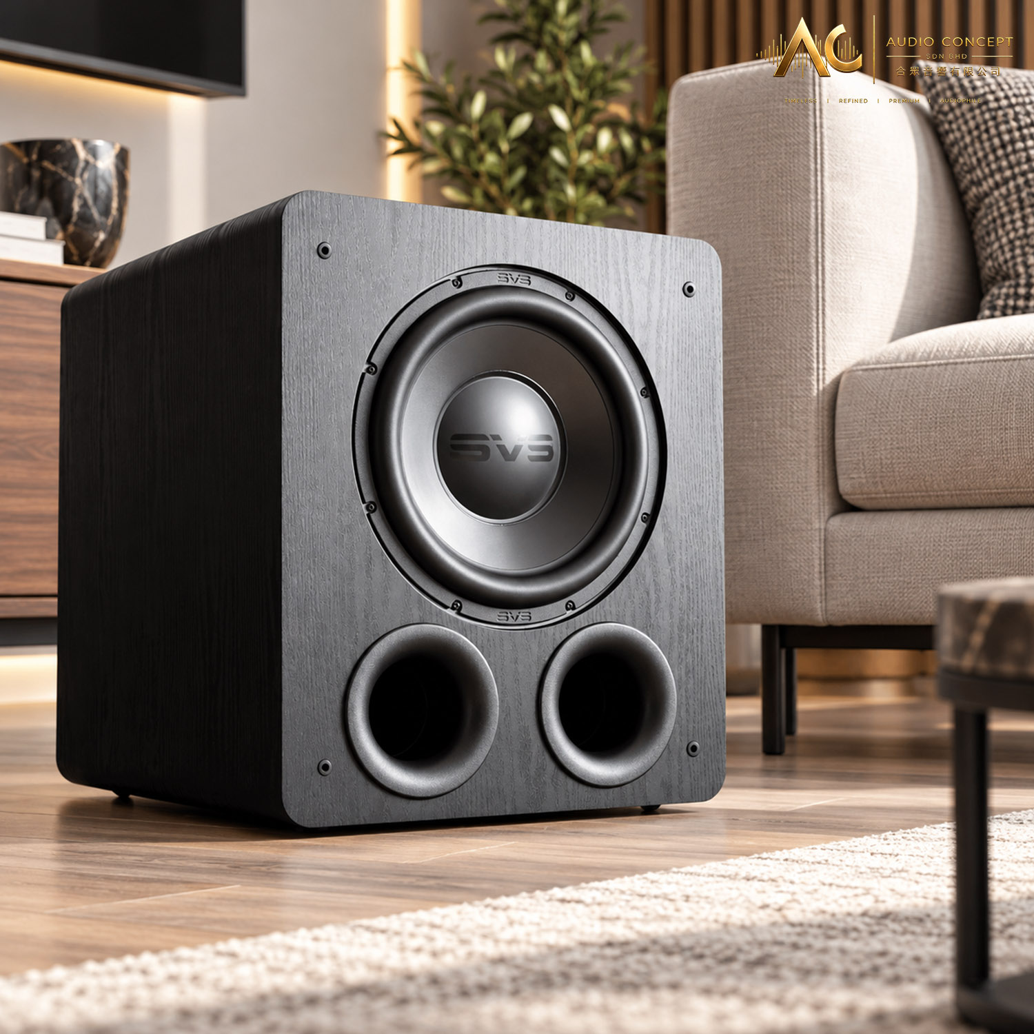 SVS PB2000 Pro / 12" Active Subwoofer With App Control-Black Ash - Image 4